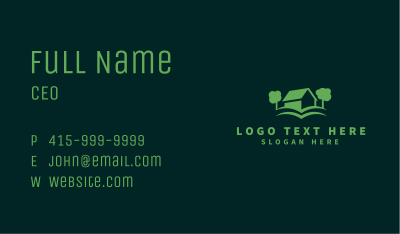 Garden Book Landscaping Business Card Image Preview