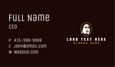 Ghost Coffee Restaurant Business Card Image Preview