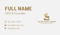 Golden Mountain Goat Business Card Image Preview