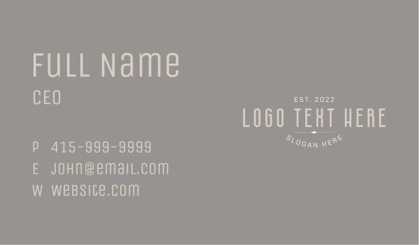 Elegant Classic Jewelry Business Card Design Image Preview