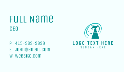 Disinfectant Spray Bottle Cleaner Business Card Image Preview