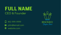 Neon Tropical Bowling Business Card Image Preview