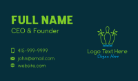 Neon Tropical Bowling Business Card Image Preview
