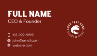 White Bull Meat Shop  Business Card Design