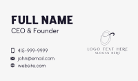 Elegant Boutique Letter O Business Card Image Preview