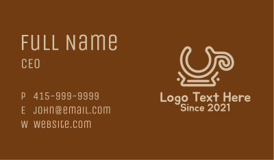 Brown Coffee Mug  Business Card