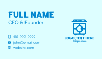 Blue Washing Machine  Business Card Image Preview
