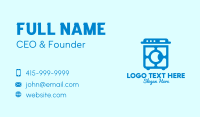 Blue Washing Machine  Business Card Design