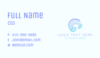 Abstract Tech Waves Business Card Image Preview