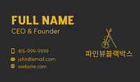 Golden Violin Cello Business Card Image Preview