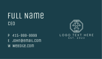 Hammer Hexagon Emblem  Business Card Image Preview