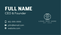 Hammer Hexagon Emblem  Business Card Image Preview