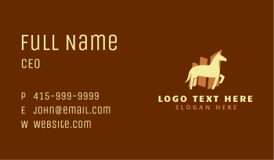 Pony Horse Animal Business Card Image Preview