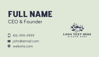 Organic Mushroom Plant Business Card Preview