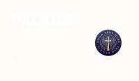 Christian Cross Bible Business Card Image Preview