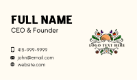 Organic Vegan Restaurant Business Card Image Preview