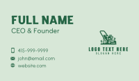 Garden Lawn Mower Business Card Preview