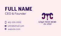 Purple Fashion Spa  Business Card Image Preview