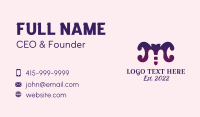 Purple Fashion Spa  Business Card Image Preview