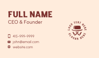 Barbershop Grooming Razor Business Card Preview