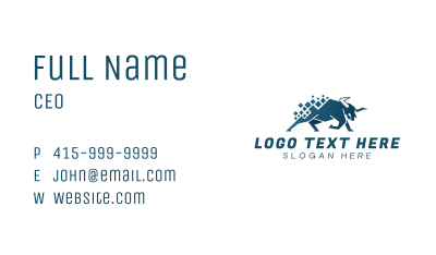 Pixel Bull Business Business Card Image Preview
