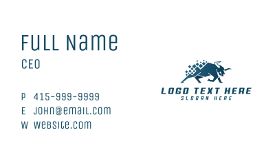 Pixel Bull Business Business Card Image Preview