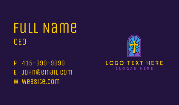 Crucifix Christian Ministry Business Card Design Image Preview