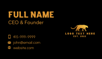 Golden Wild Jaguar Business Card Image Preview