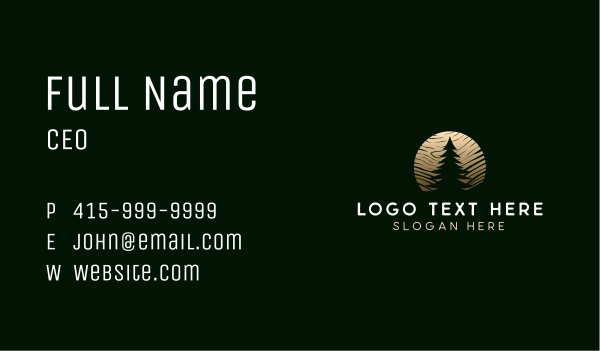 Wood Sawmill Workshop Business Card Design Image Preview