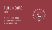 Puppy Paw Letter  Business Card Image Preview