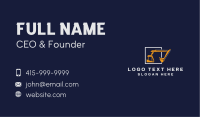 Construction Digger Machine Business Card Image Preview