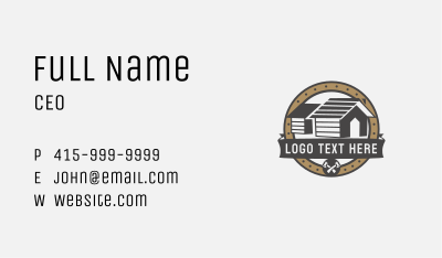 Cabin Roofing Remodeling Business Card Image Preview