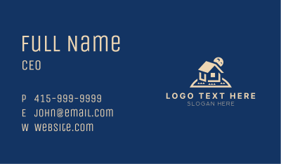 Evening House Realty Business Card Image Preview