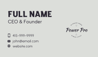 Classic Cursive Wordmark Business Card Image Preview