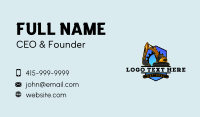 Excavator Backhoe Construction Business Card Preview