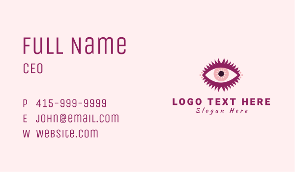 Cosmetic Beauty Eyelash Business Card Design Image Preview