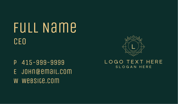 Generic Eco Brand Business Card Design Image Preview