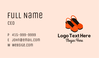 Cute Feminine Shoes  Business Card Image Preview