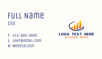 Company Bar Graph Business Card Image Preview