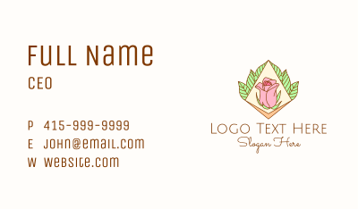 Multicolor Beauty Rose Business Card Image Preview