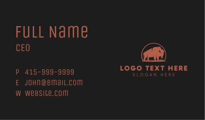 Bison Ranch Meat Shop  Business Card Image Preview