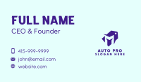 Violet Price Tag Letter M  Business Card Image Preview