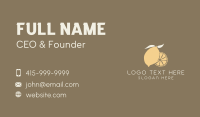 Lemon Citrus Fruit Business Card Design