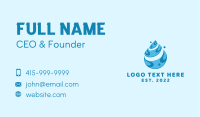 Blue Water Droplet Business Card Image Preview