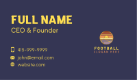 Wave Sunset Beach Business Card Image Preview