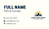 Sunset Mountain Peak Business Card Image Preview