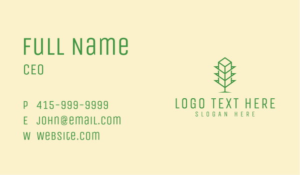 Green Tower Shop Business Card Design Image Preview