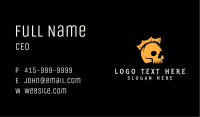 Yellow Skull Crown Business Card Image Preview