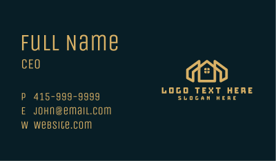 House Roof Property Residence Business Card Image Preview