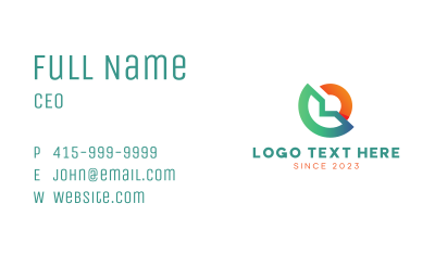 Tech Startup Letter O  Business Card Image Preview